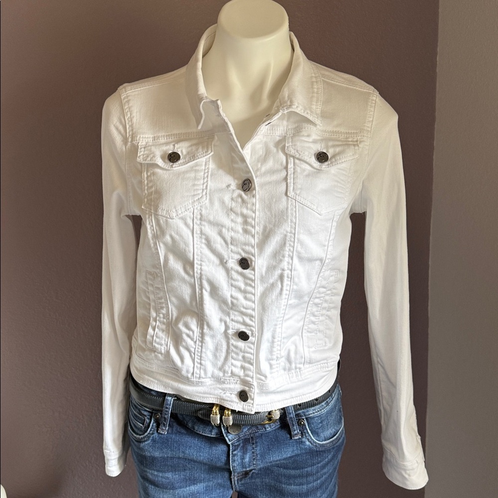 Earl Jeans White Jean Jacket - Picture 3 of 7
